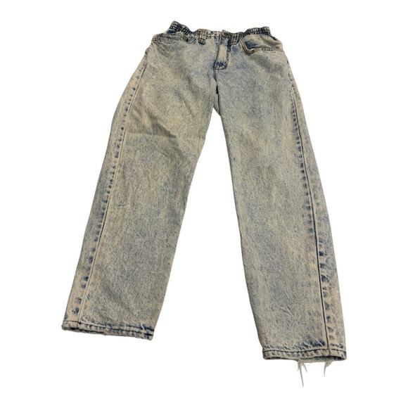 Vintage Women's 10 Short P.S. Gitano Stonewash Elastic Waist Tapered Jeans - Picture 1 of 12